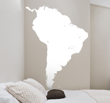 Dél-amerika térkép sziluett fal matrica - TenStickers