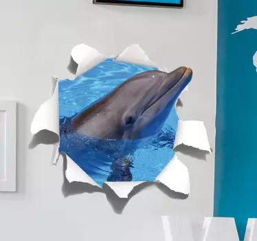 Delfin vizuális effektusok matrica - TenStickers