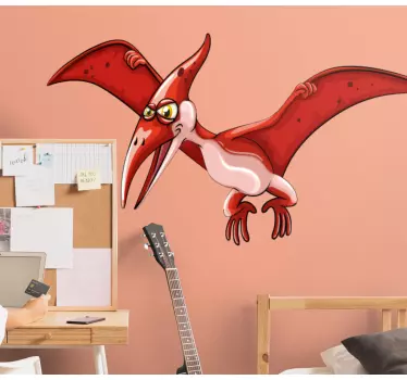 Dinoszaurusz szárnyas gyerek hálószoba fal matrica - TenStickers