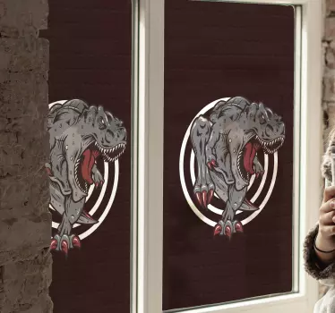 Dinoszaurusz Üvöltés matrica - TenStickers