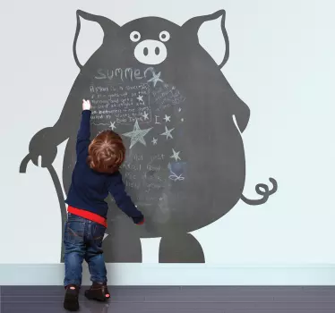 Disznó palatábla fal matrica - TenStickers