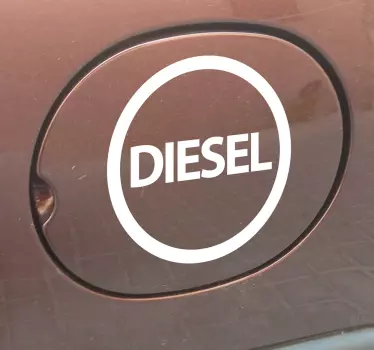 Dízel autó matrica - TenStickers