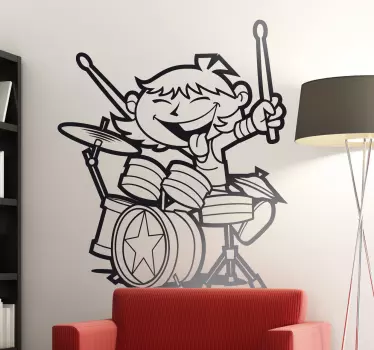 Dobos gyerek matrica - TenStickers