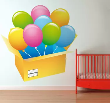 Doboz lufi gyerek matrica - TenStickers