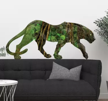 Dzsungel nyomtatás párduc vadállat matrica - TenStickers