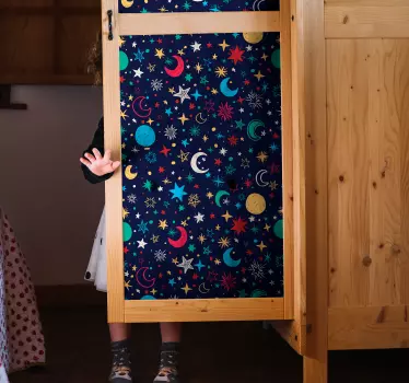 ég tele csillagok bútor matrica - TenStickers
