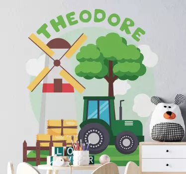 Egyedi farm jelenet Állatok matrica - TenStickers