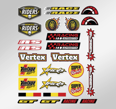 Egyéni bombacsomag motoros matrica - TenStickers