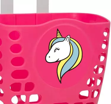 Egyszarvú bicikli matrica - TenStickers