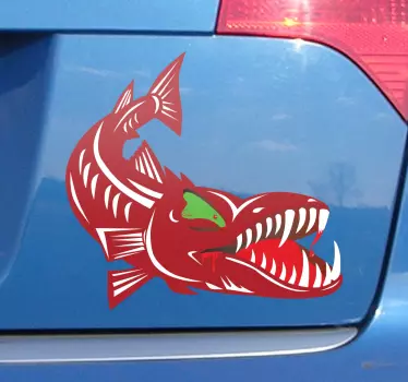 éhes barracuda matrica - TenStickers