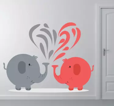 Elefánt szerelem fal matrica - TenStickers