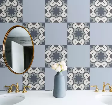 Elegáns geometrikus minta csempematrica - TenStickers