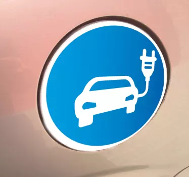 Elektromos autó matrica - TenStickers
