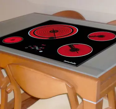 Elektromos főzőlap asztali matrica - TenStickers
