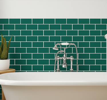 Emerald green matrica fürdőszobák - TenStickers