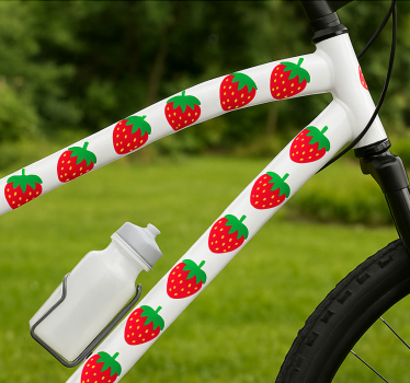 Eper mintás matrica bicikli - TenStickers