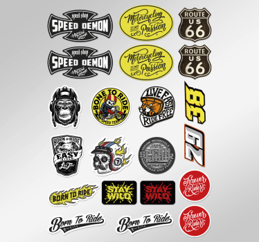Eredeti bombacsomag motoros matrica - TenStickers