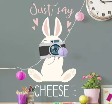 Fali matrica nyuszi kamera - TenStickers