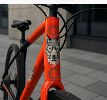 Farkasok csomagja matrica bicikli - TenStickers