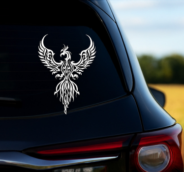 Fehér főnix vinyl matrica autó matrica - TenStickers