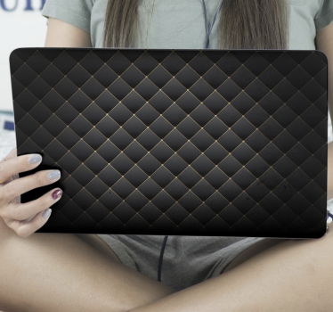 Laptop matrica fekete textúra - TenStickers