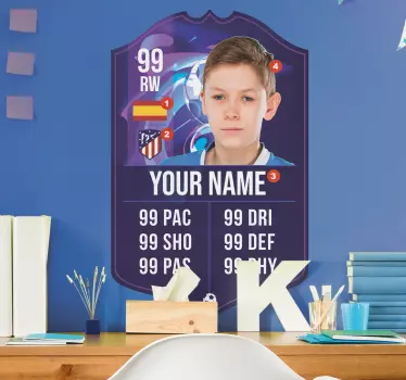 Fifa kártya futball matrica - TenStickers