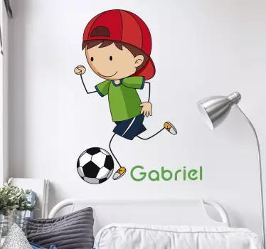 Fiú léggömb illusztráció fal art - TenStickers