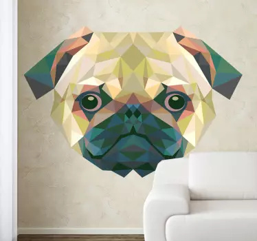 Geometriai mopsz matrica - TenStickers
