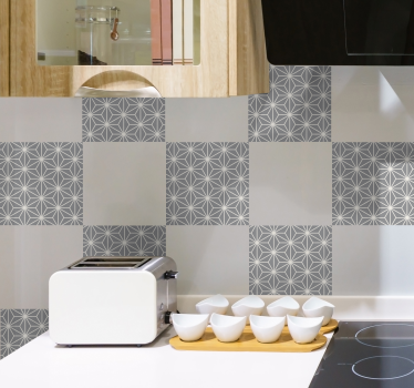 Geometrikus mintás csempematrica - TenStickers