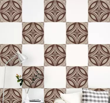 Geometrikus stílusú dizájn csempematrica - TenStickers
