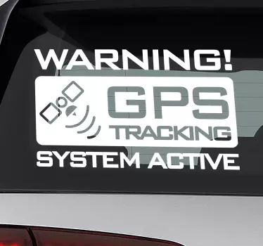 Gps nyomkövető autó matrica - TenStickers