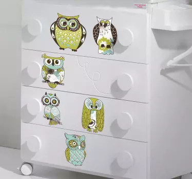 Gyerek bagoly matrica gyűjtemény - TenStickers