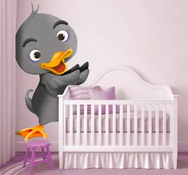 Gyerekek csúnya kiskacsa falmatrica - TenStickers