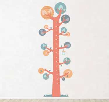 Gyerekek fa magasság diagram matrica - TenStickers