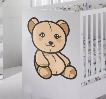 Gyerekek mackó színes matrica - TenStickers