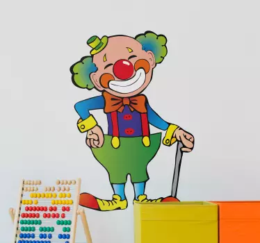 Gyerekek matricák boldog bohóc - TenStickers