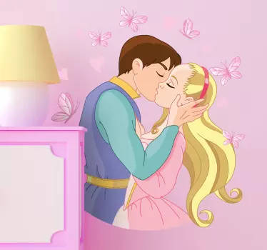 Gyerekek mese csók falmatrica - TenStickers
