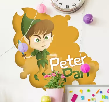 Gyerekek peter pan art falmatrica - TenStickers