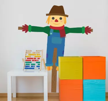 Gyermek madárijesztő fal vinil - TenStickers