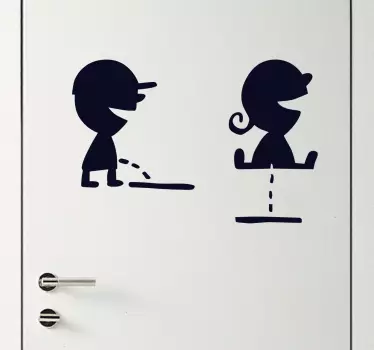 Gyermek wc jelző matricák - TenStickers