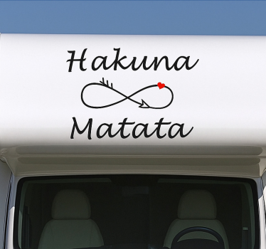 Hakuna matata feliratú lakókocsi matrica - TenStickers