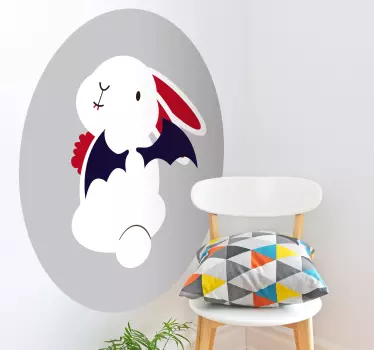 Halloween nyuszi nyúl fal matrica - TenStickers