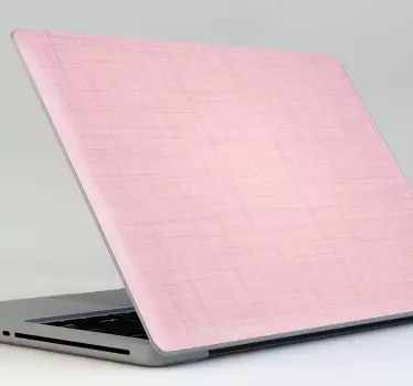 Halvány rózsaszín laptop matrica - TenStickers