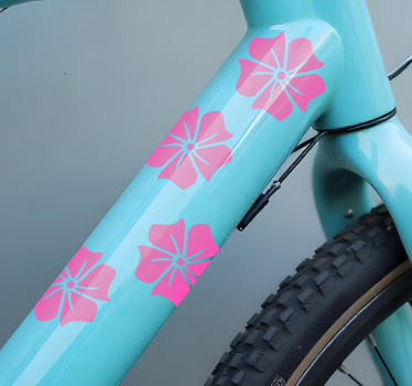Hawaiian virágcsomag matrica bicikli - TenStickers