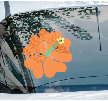 Hibiszkusz virág autó matrica - TenStickers