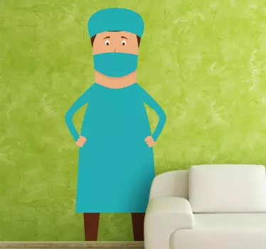 Hivatásos sebész fali matrica - TenStickers