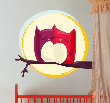 Holdfény baglyok gyerek matrica - TenStickers