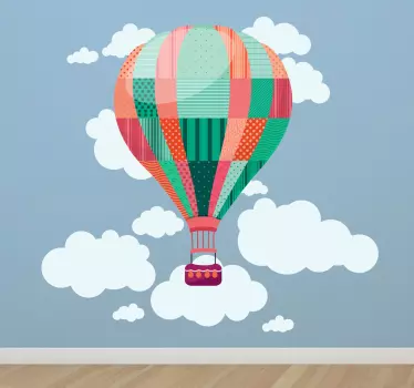 Hőlégballon falmatrica - TenStickers