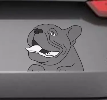 Imádnivaló kutyakocsi matrica - TenStickers