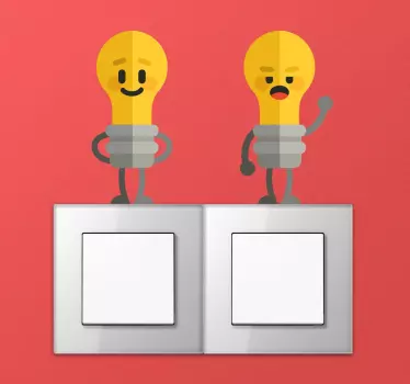 Izzó kapcsoló matrica készlet - TenStickers